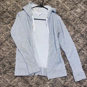 Grey zip up